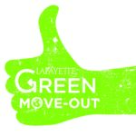 The Green Move-Out logo of a green thumbs up