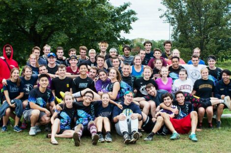 Ultimate Frisbee team photo