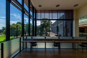 Skillman-Library tables and window