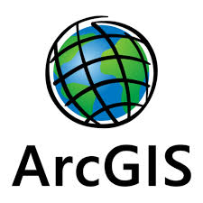 An illustration of a globe with blue and green and a black grid of lines on it as the ArcGIS logo