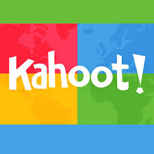 A square with red, blue, yellow, and green squares and the word Kahoot on it