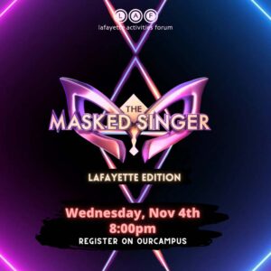 Poster for The Masked Singer, with a masquerade-style mask