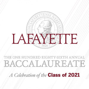 The Lafayette seal and text announcing Baccalaureate