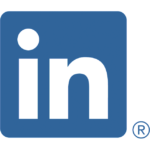 The logo for LinkedIn Learning, the word "in" in white on a blue background