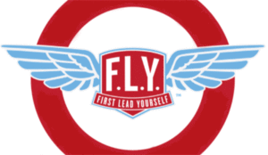 The First Lead Yourself logo, with wings alongside the words and its acronym