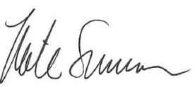 Signature of Mike Summers