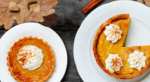 Two pumpkin pies