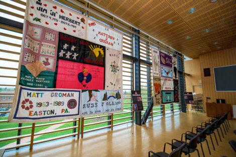 National Aids Memorial Quilt on display