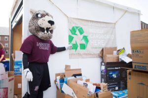 Lafayette leopard assists with Green Move-In
