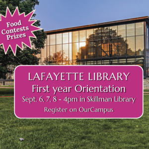 Lafayette Library First-year orientation