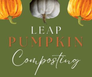 LEAP pumpkin composting graphic