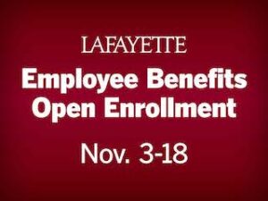 Lafayette Employee Benefits Open Enrollment Nov. 3-18