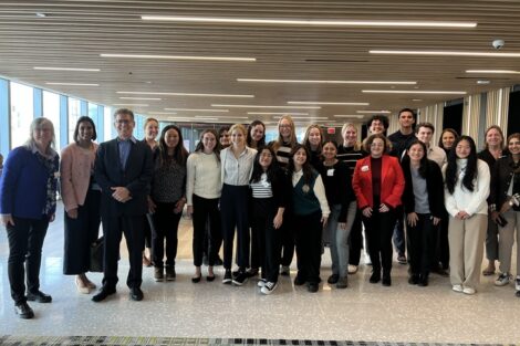 The Hanson Center took 25 students to Pfizer's global headquarters in October.