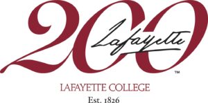 Maroon numbers '200' with Lafayette's signature between the 00's. Lafayette College Est. 1826 under the number